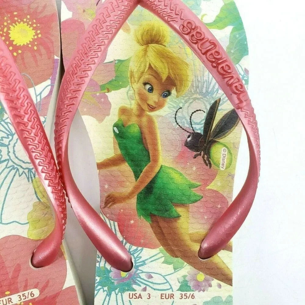 Disney Havaianas Slim Flip Flops‎ Tinkerbell  Pink